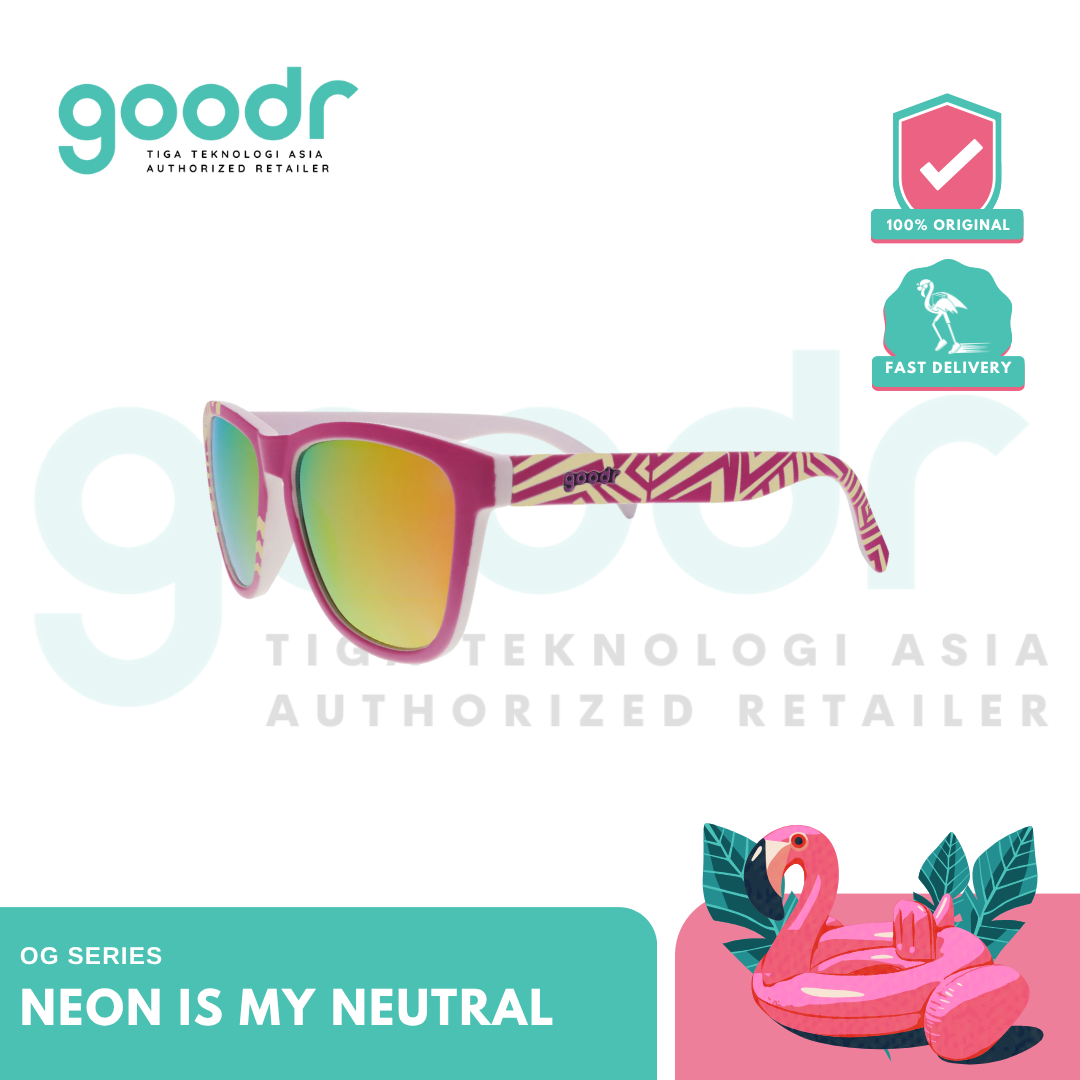 Goodr Kacamata Olahraga OG Series Limited Edition - Neon Is My Neutral